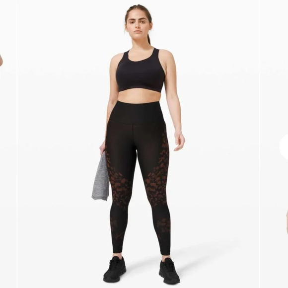 Lululemon Mapped Out High Rise Tight 28" in *Camo Black / Brick Size 4 - Picture 6 of 16